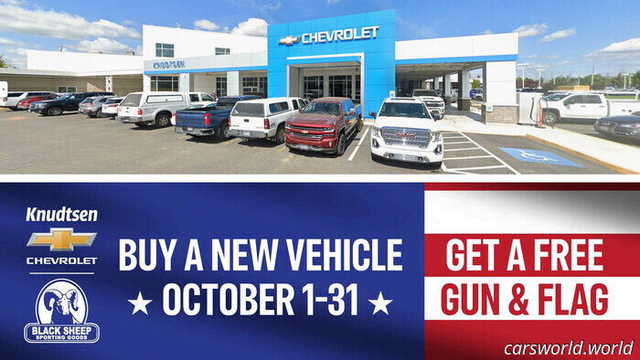 Chevy Dealer Offering Gun and American Flag with Every Purchase | Carscoops